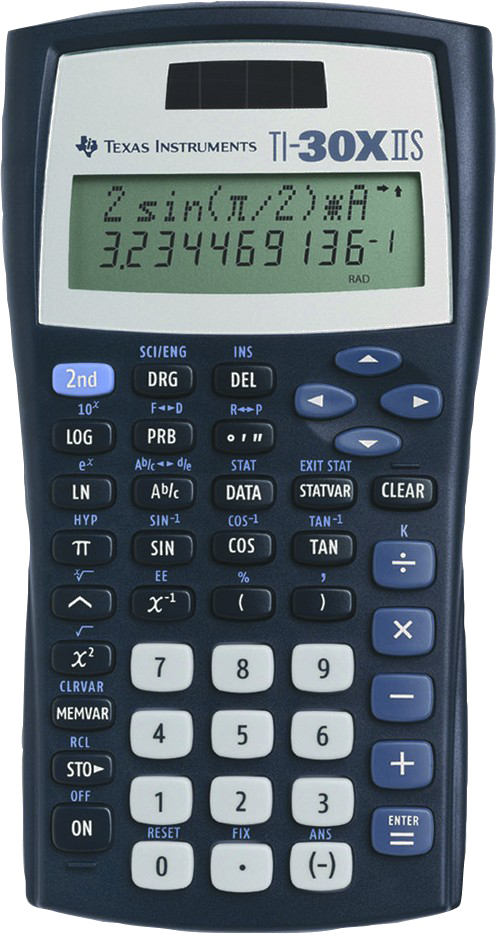 Texas Instruments T I30 X I I S Scientific Calculator PNG