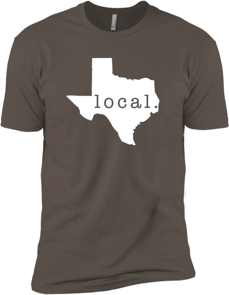 Texas Local T Shirt Design PNG