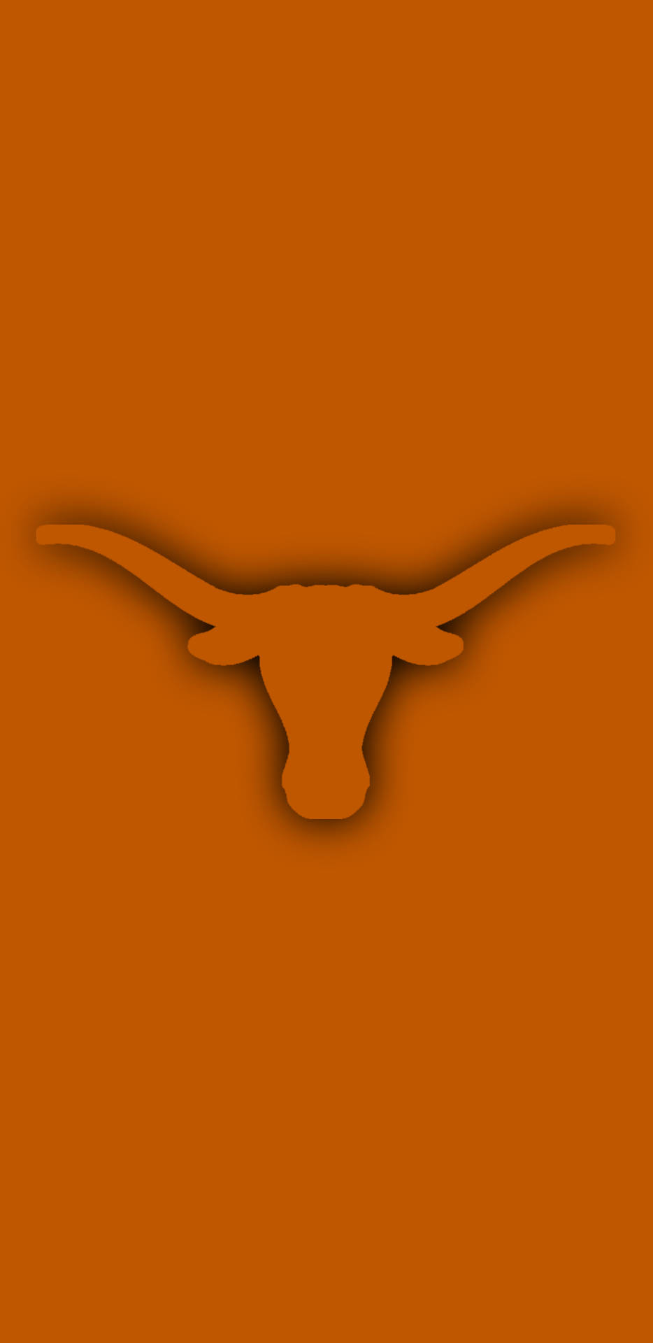 Texaslonghorns Logotyp På En Orange Bakgrund. Wallpaper