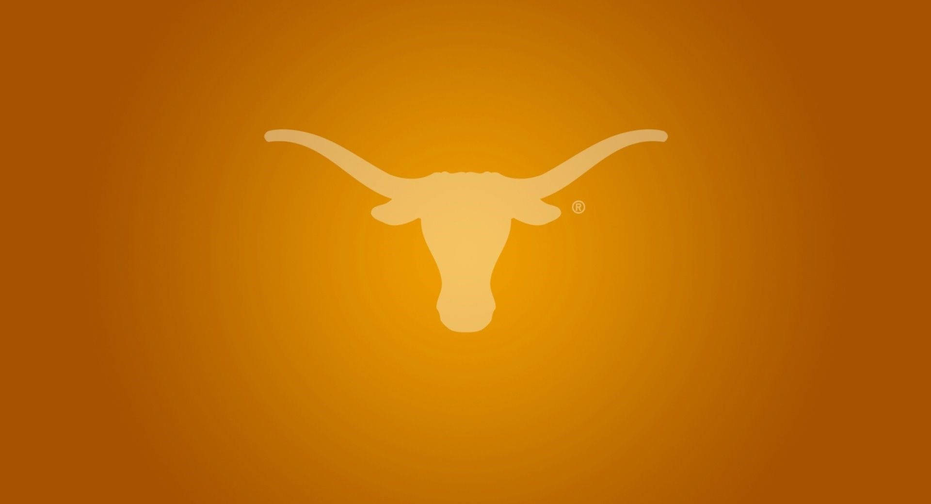 Logodei Texas Longhorns Su Uno Sfondo Arancione Sfondo