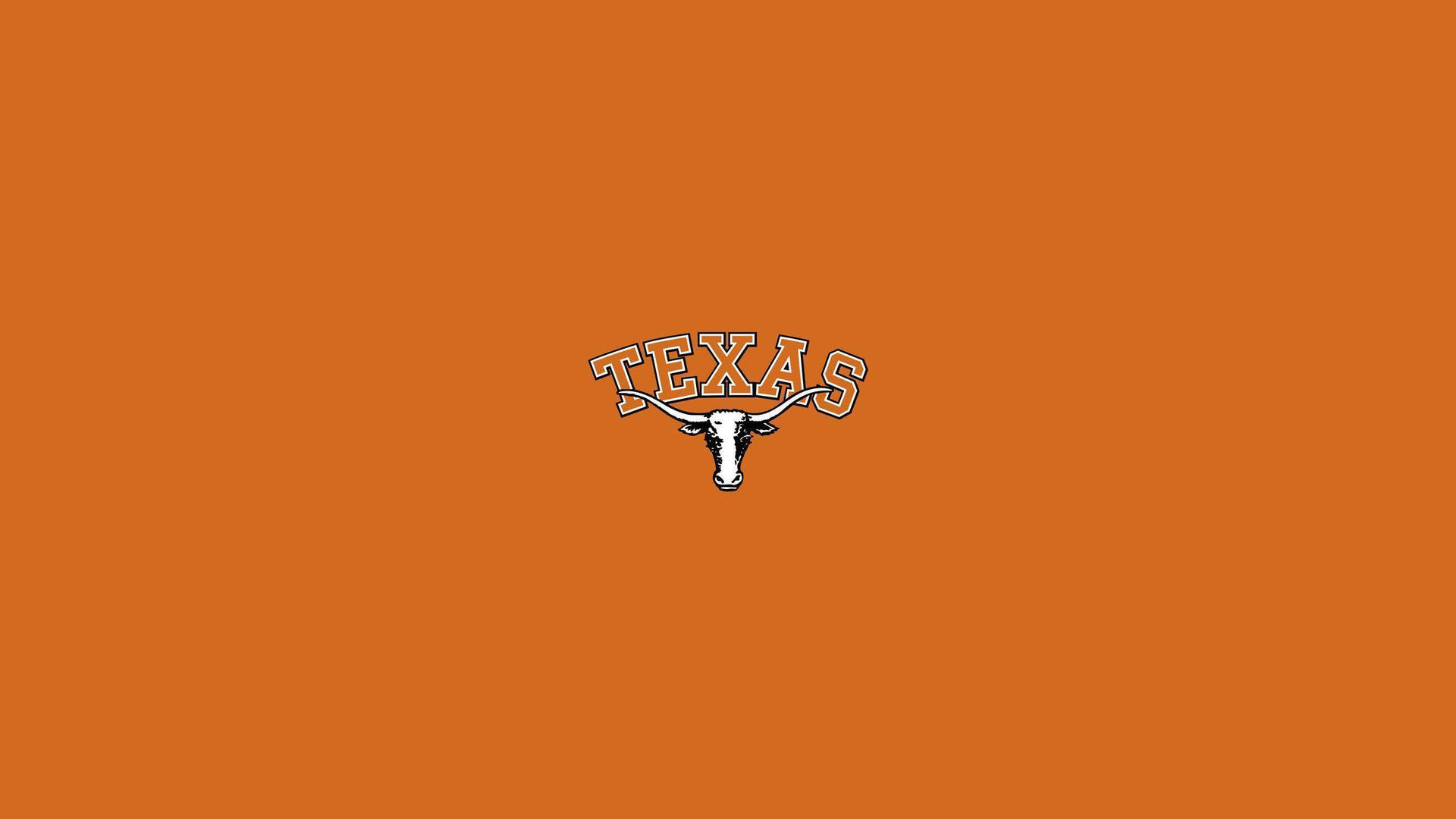 Enlogotyp Av Texas Rangers På En Orangefärgad Bakgrund. Wallpaper