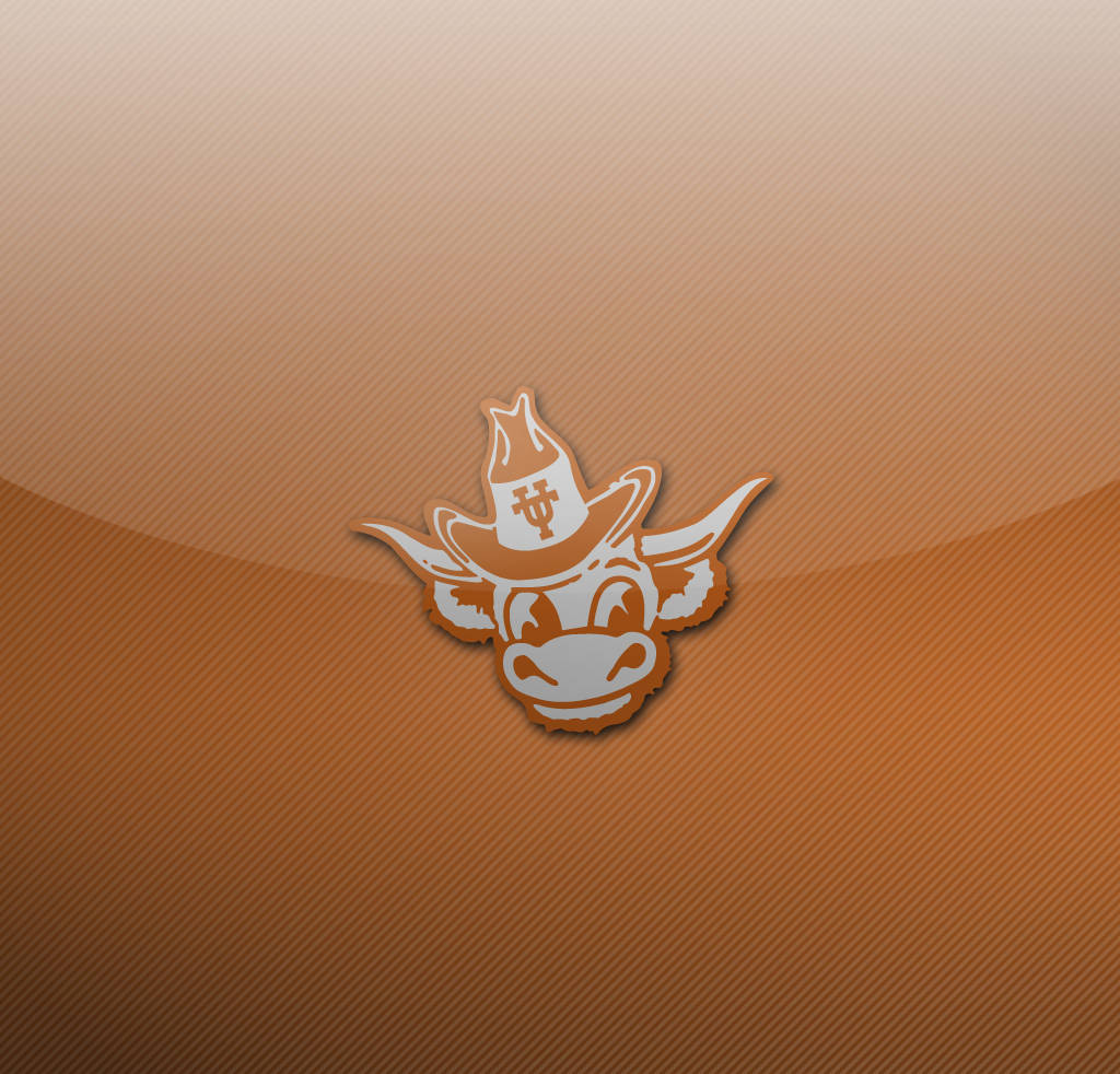 Einkuh-logo Auf Einem Orangefarbenen Hintergrund Wallpaper