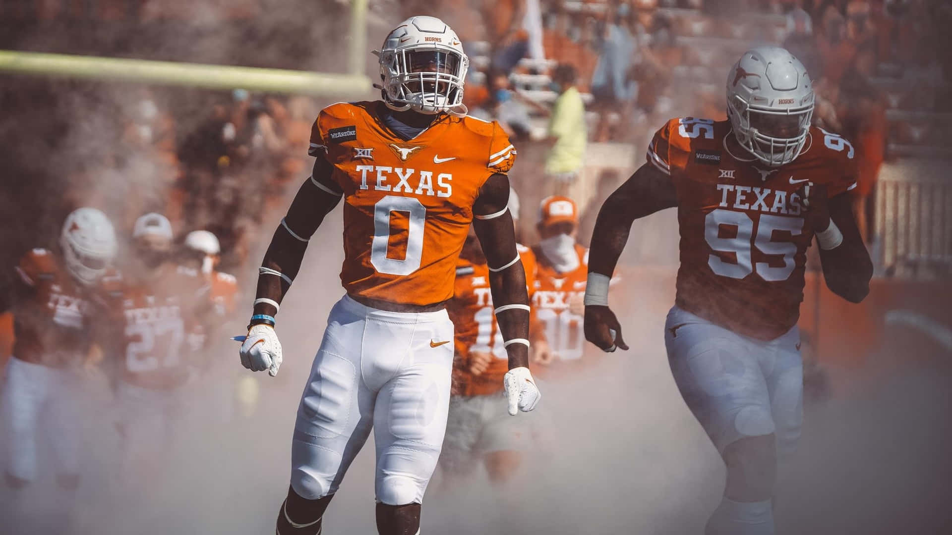 Texas Longhorns Voetballers Ingang Achtergrond