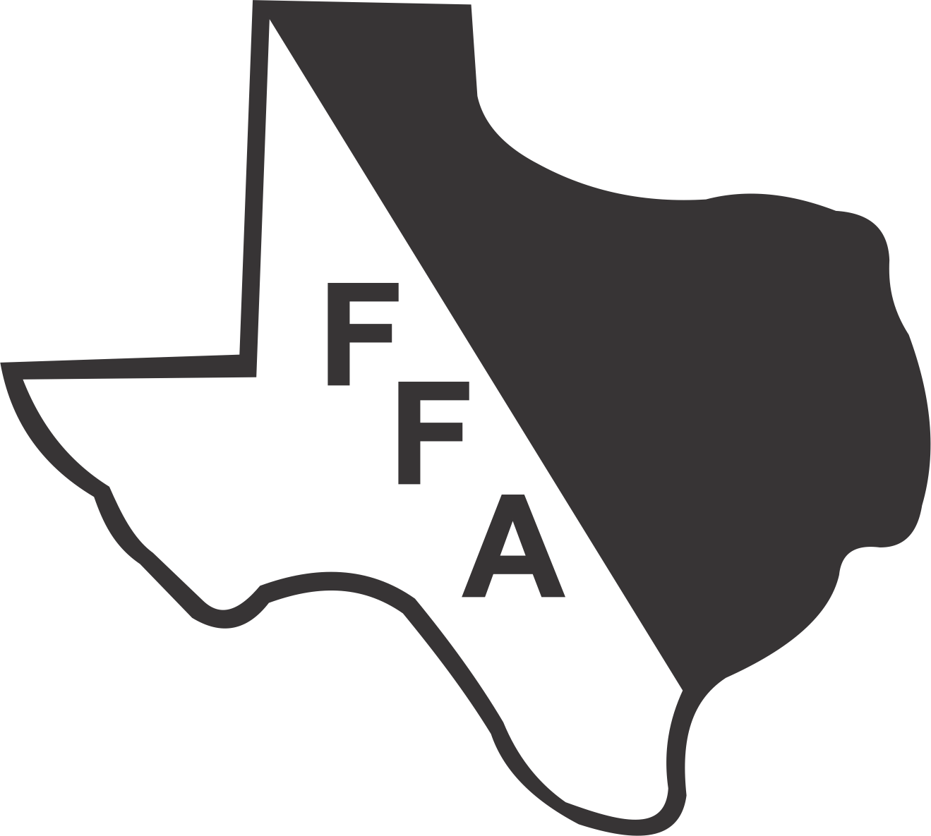 Texas Outline F F A Logo PNG
