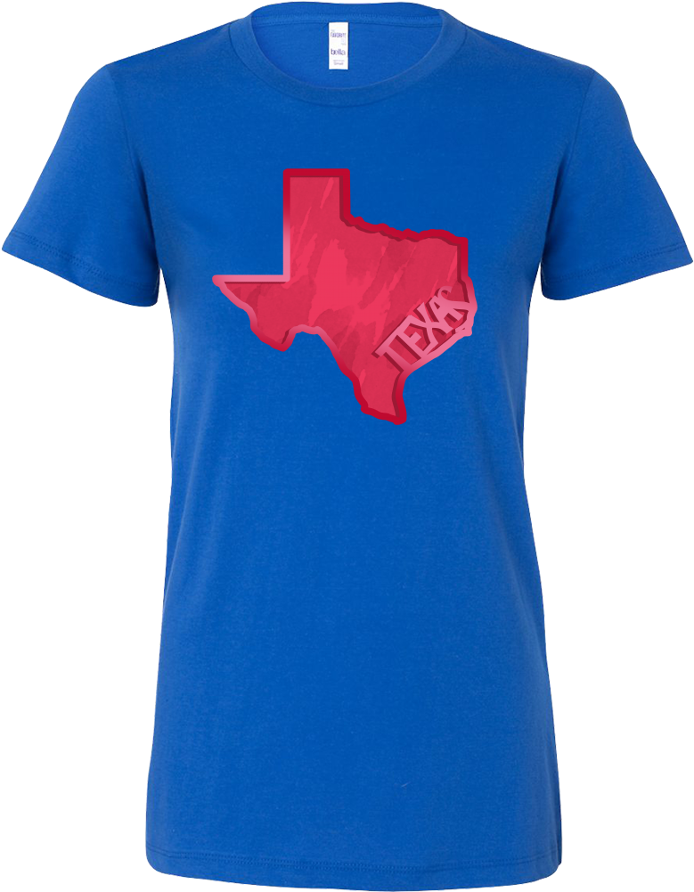 Texas Outline T Shirt Design PNG