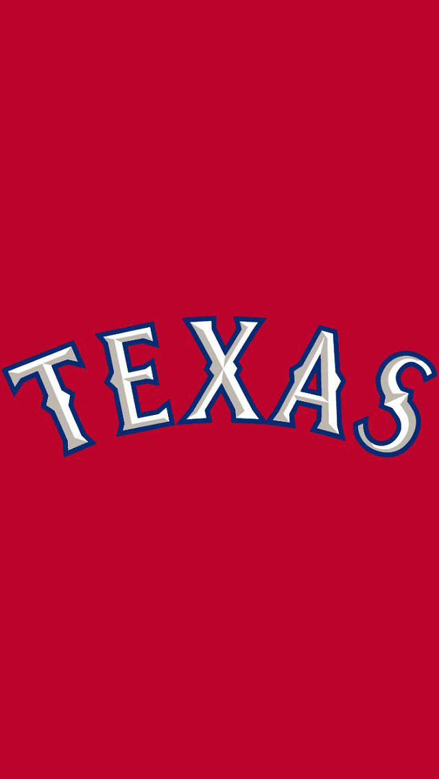 Texas Rangers Baseball Word Mark Wallpaper
