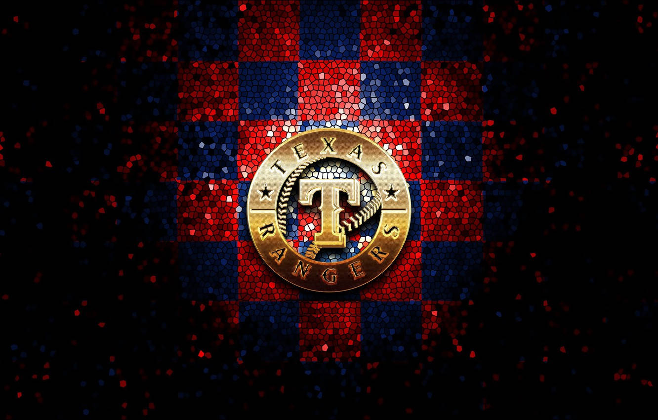 Texas Rangers In Mosaic Art Wallpaper