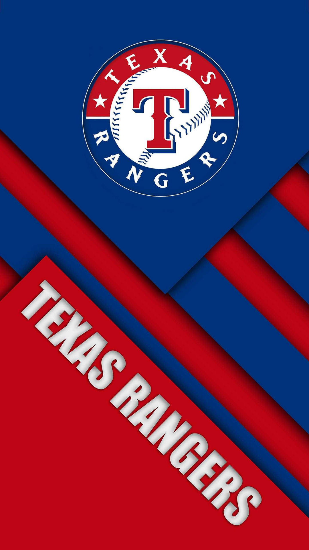 Texas Rangers In Red & Blue Graphics Wallpaper