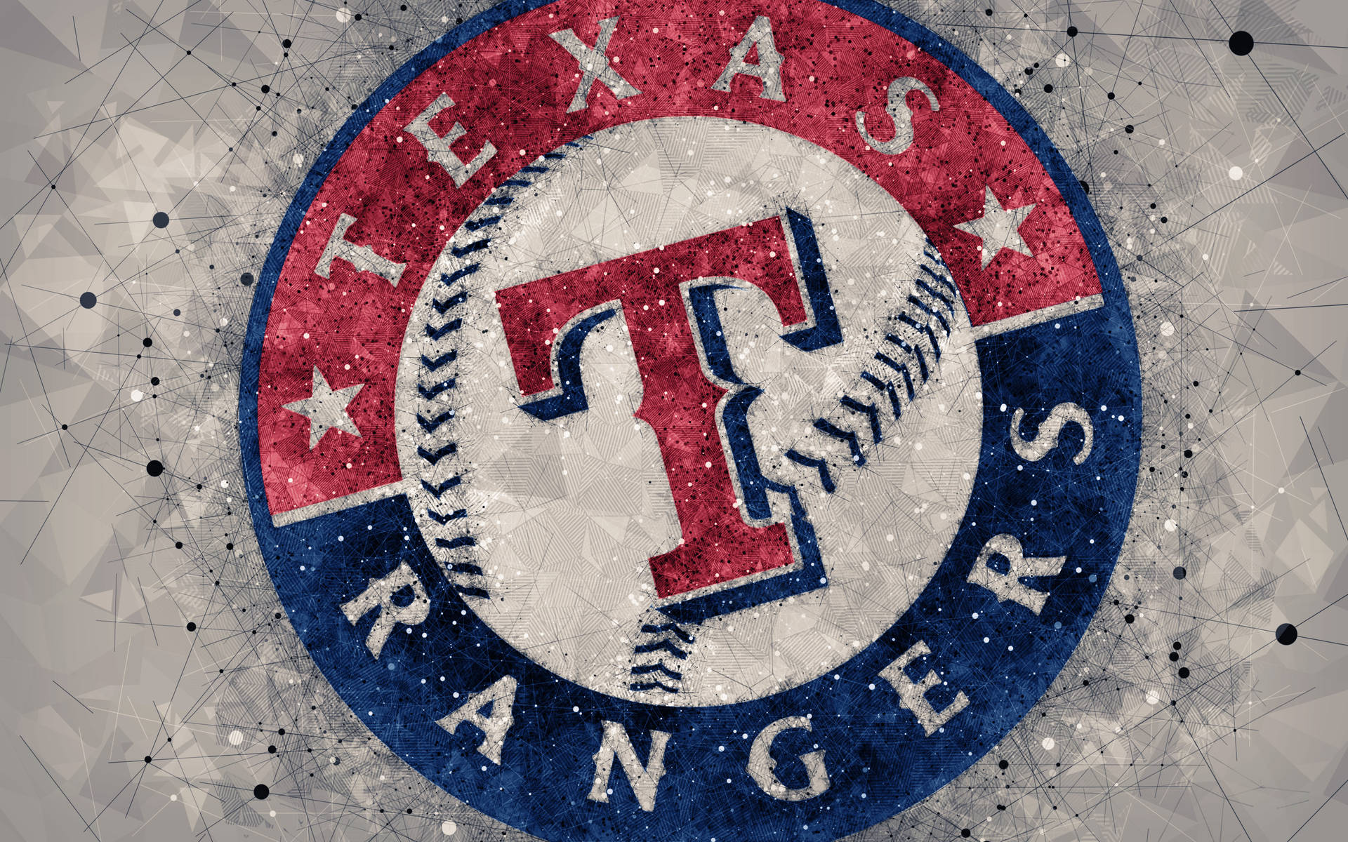 Texas Rangers Logo Gray Abstract Wallpaper