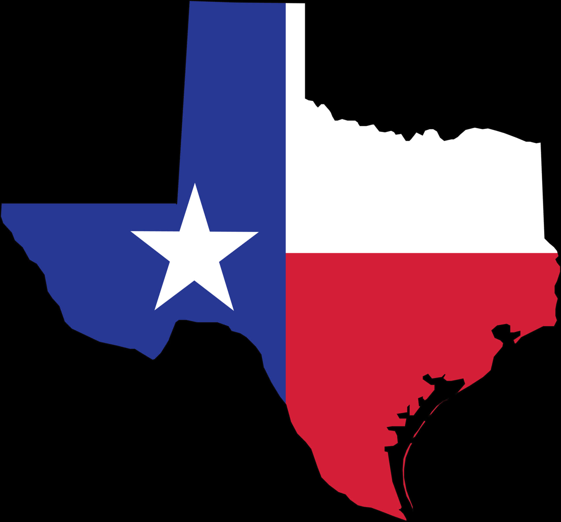 Texas State Flag Outline PNG