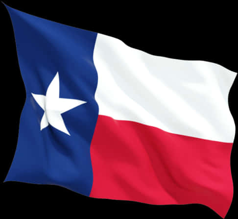 Texas State Flag Waving PNG