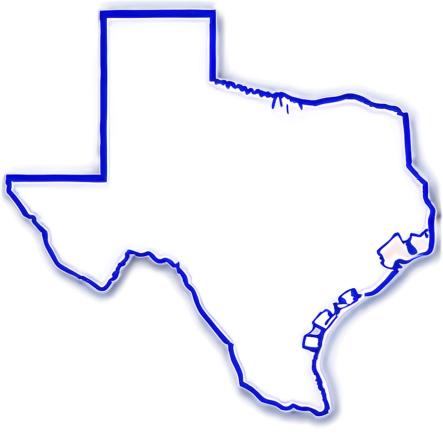 Texas State Outline Art Png 05252024 PNG