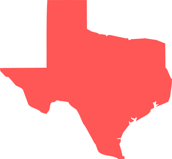 Texas State Outline Silhouette PNG