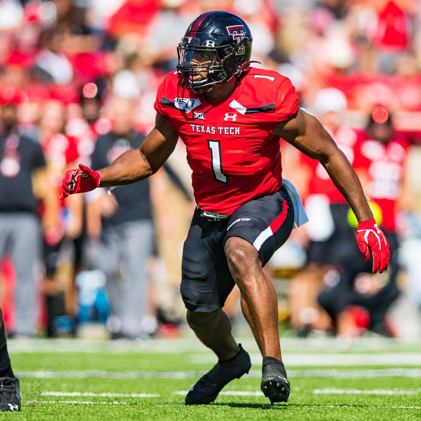 Texas Tech Football Player Action Shot Wallpaper