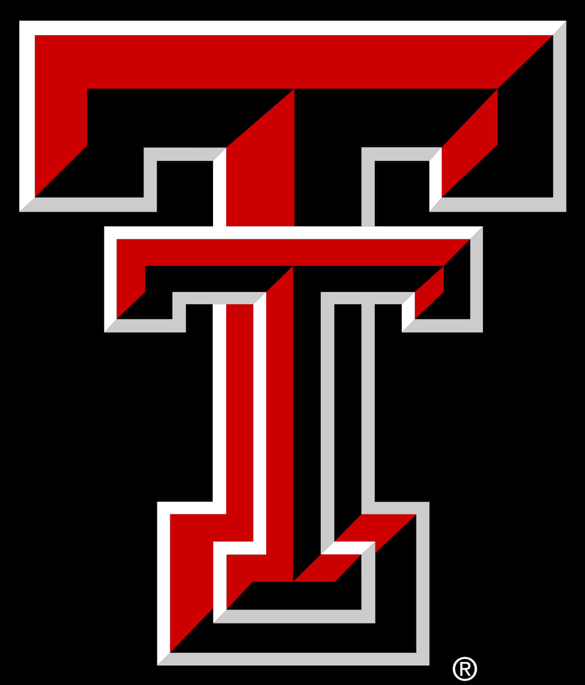 Texas Tech logo på sort baggrund Wallpaper