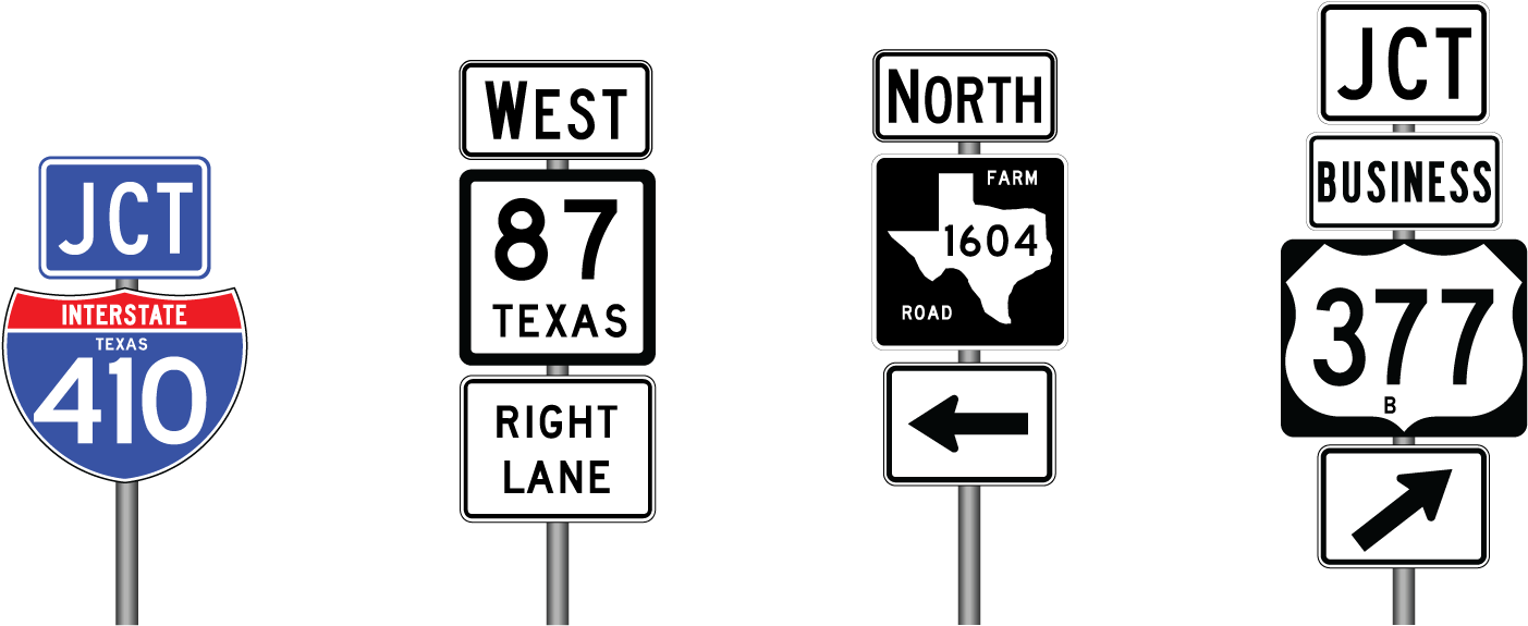 Texas_ Road_ Signs_ Collection PNG