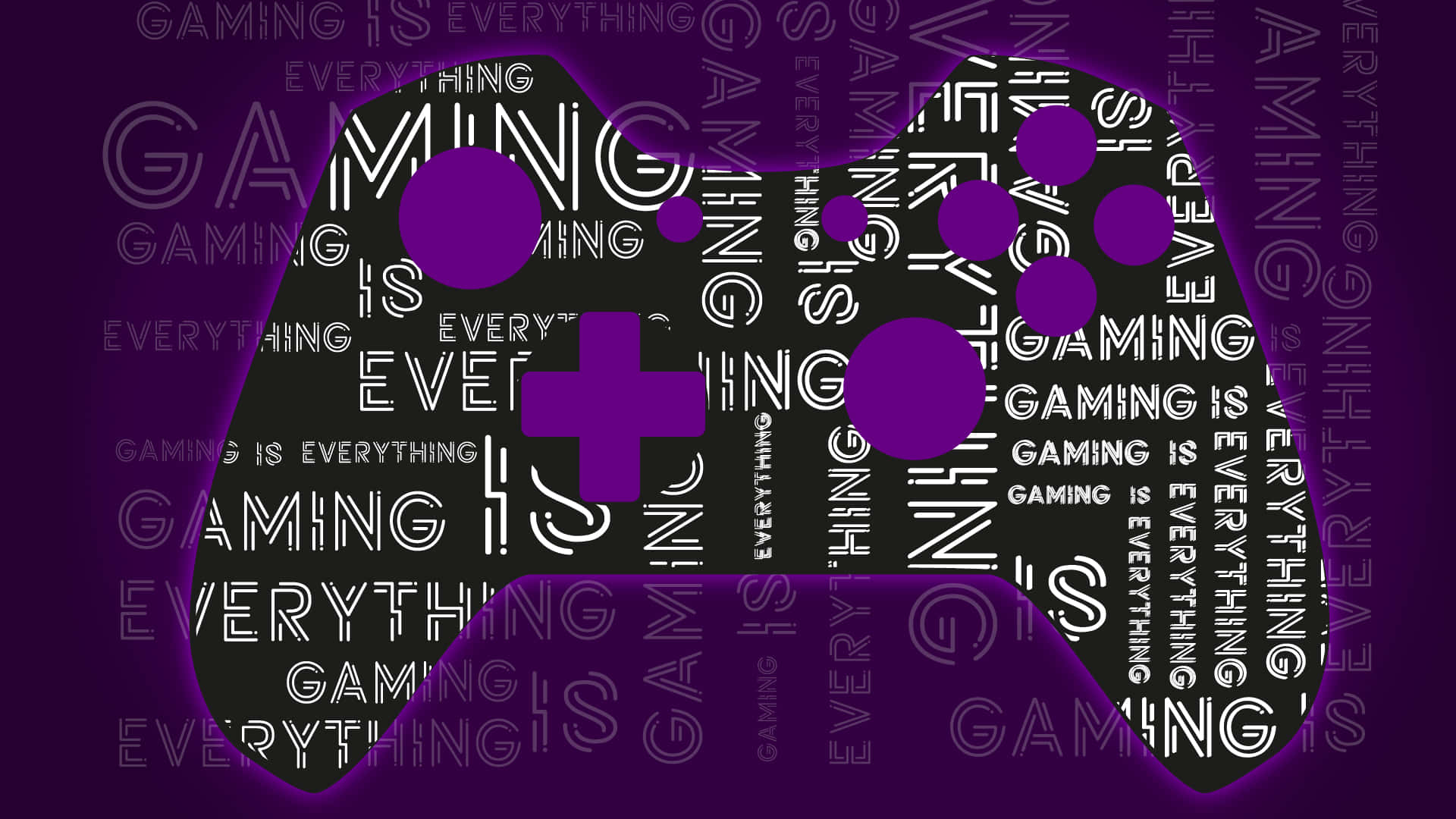 A Purple Gaming Controller With Words On It