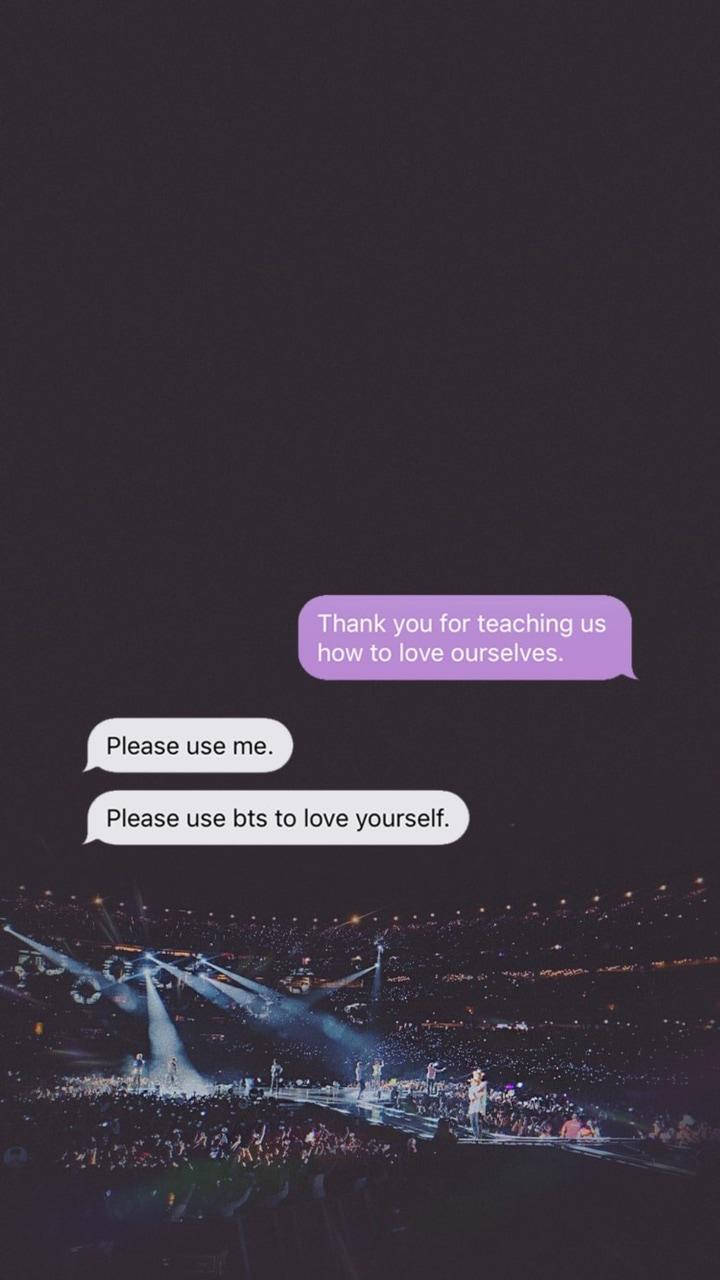 Text Message I Purple You Background Wallpaper