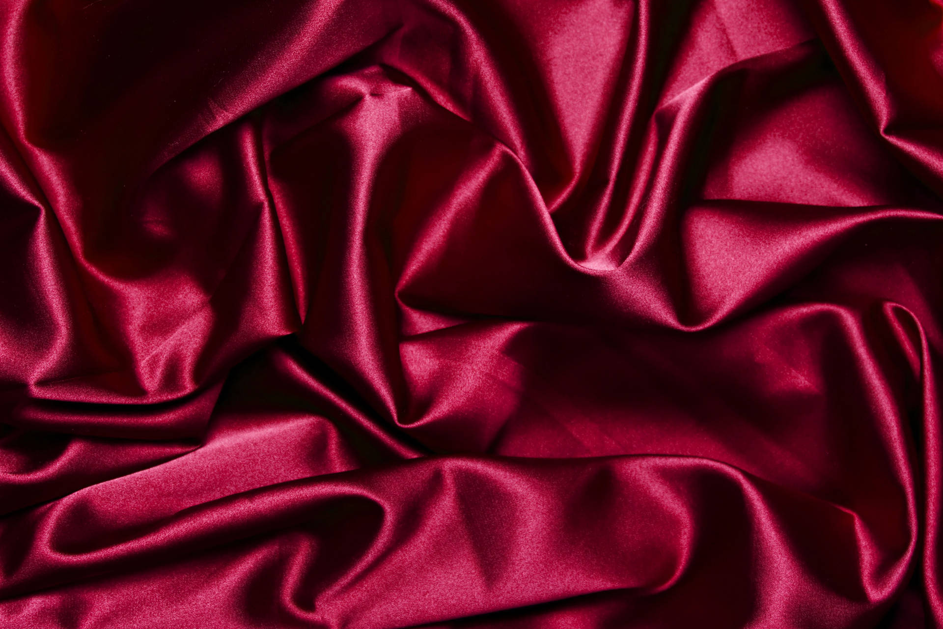 Texture Smooth Red Satin Fabric Wallpaper