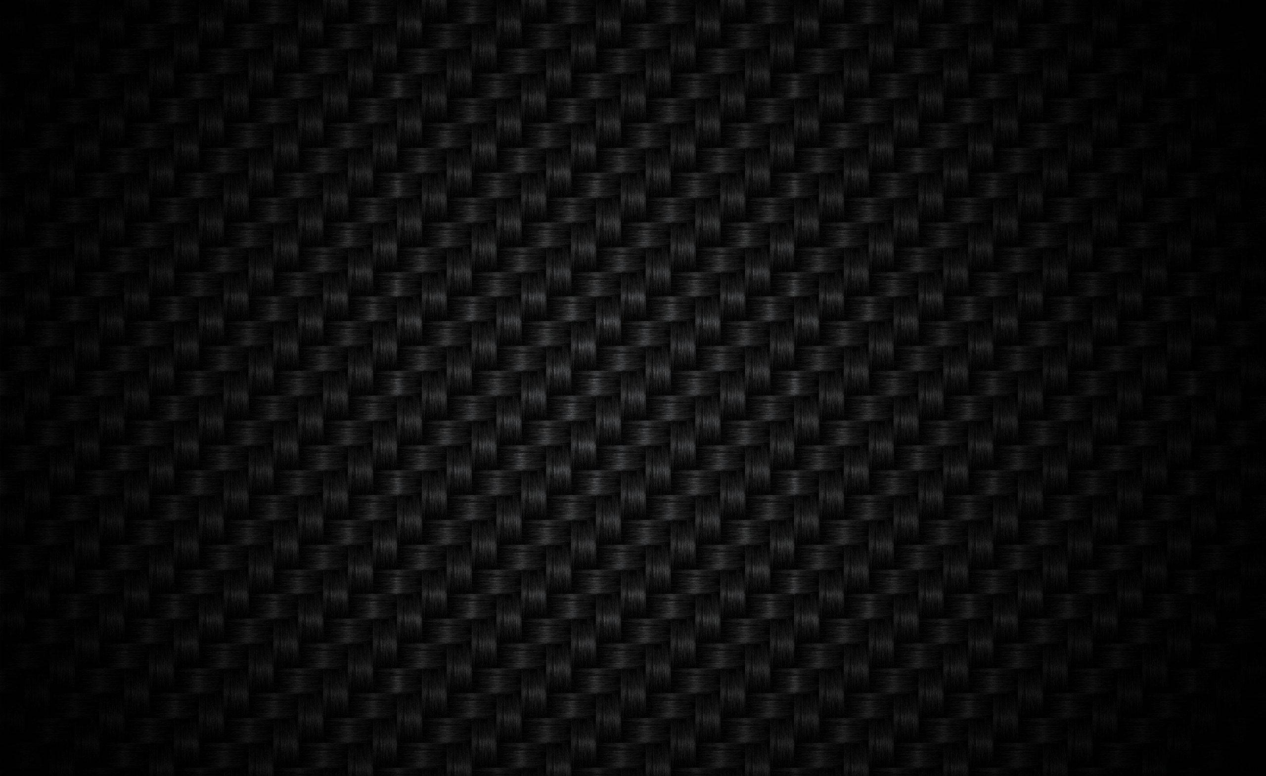 Texture Woven Black Carbon Pattern Wallpaper