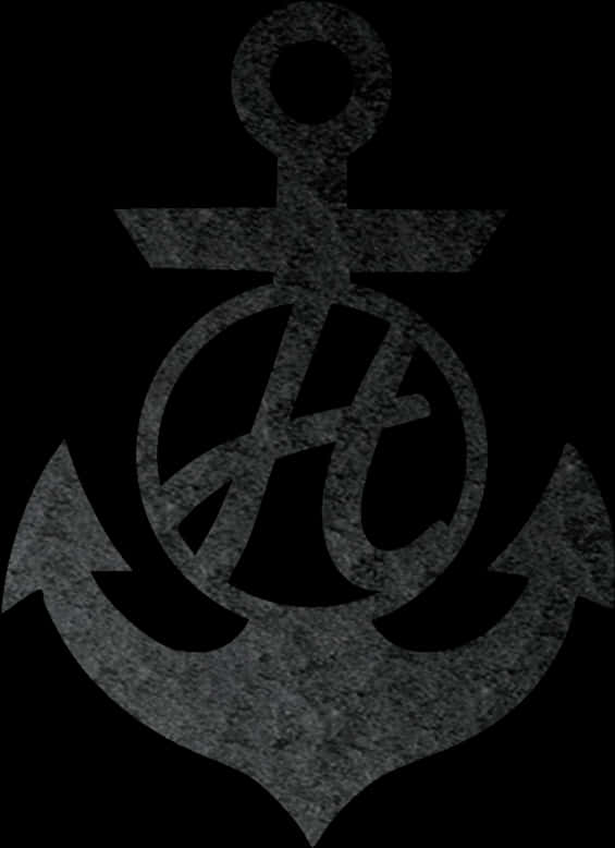 Textured Anchor Graphic PNG