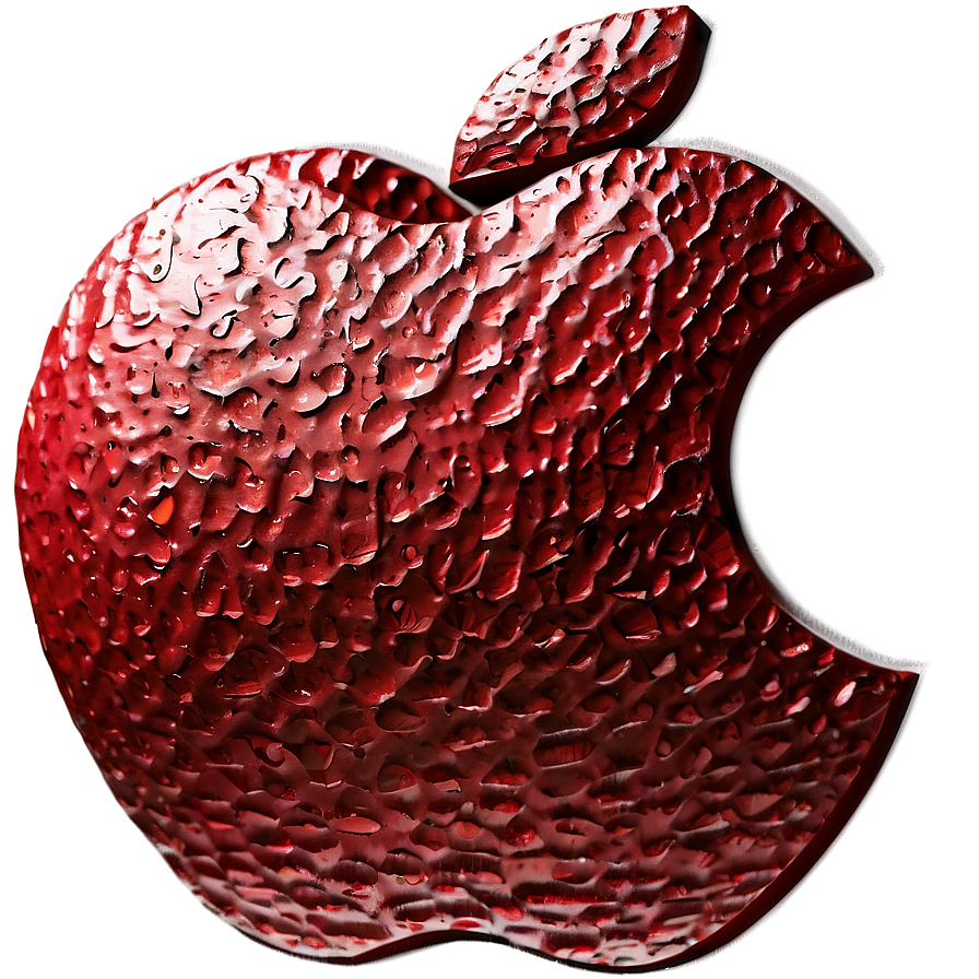 Textured Apple Logo Png Mtc PNG