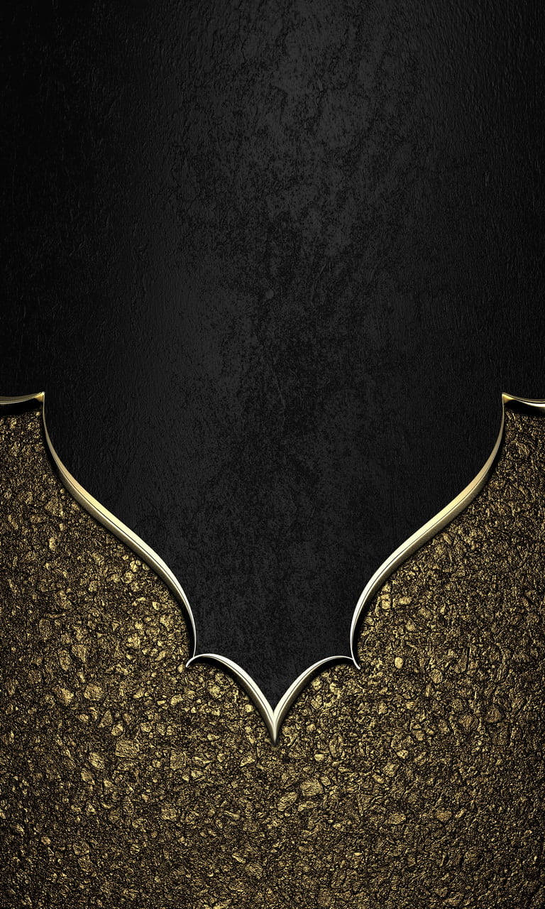 Textured Black And Gold iPhone Wallpaper