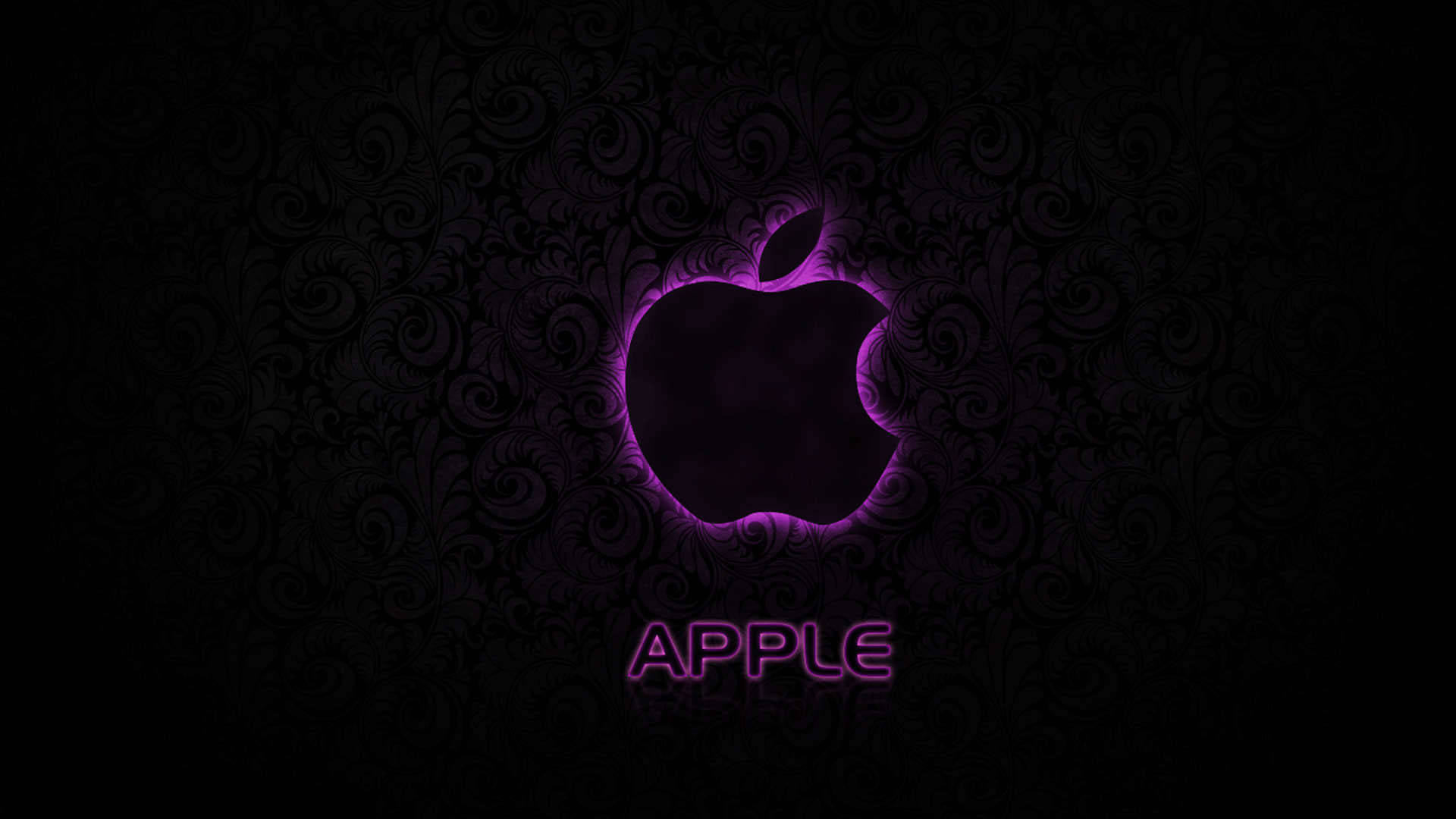 Textured Black And Purple Aesthetic Apple Wallpaper