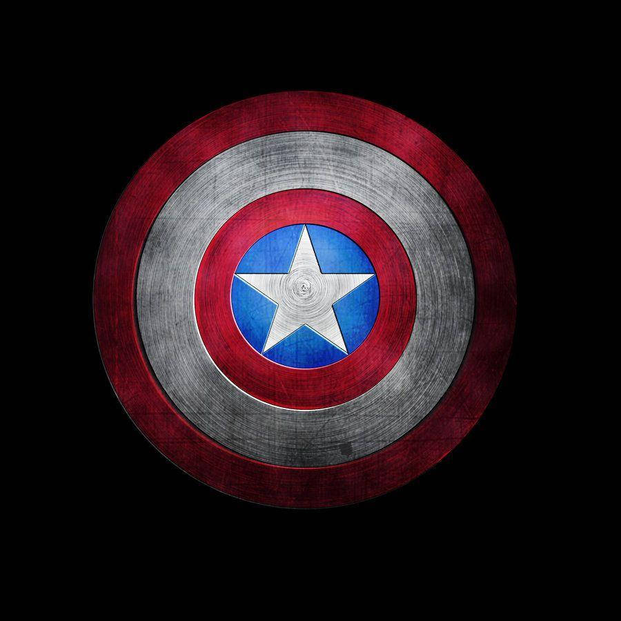 Tekstureret Captain America Skjold Tapet Wallpaper