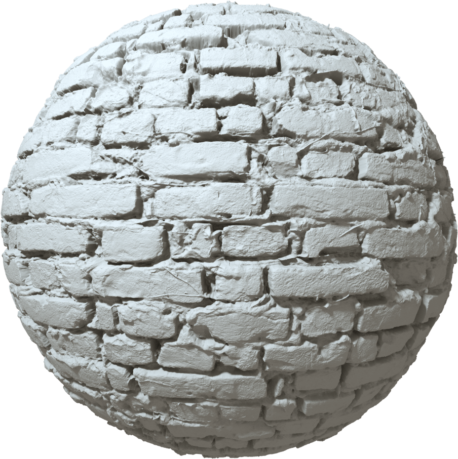 Textured Cobblestone Sphere3 D Model PNG