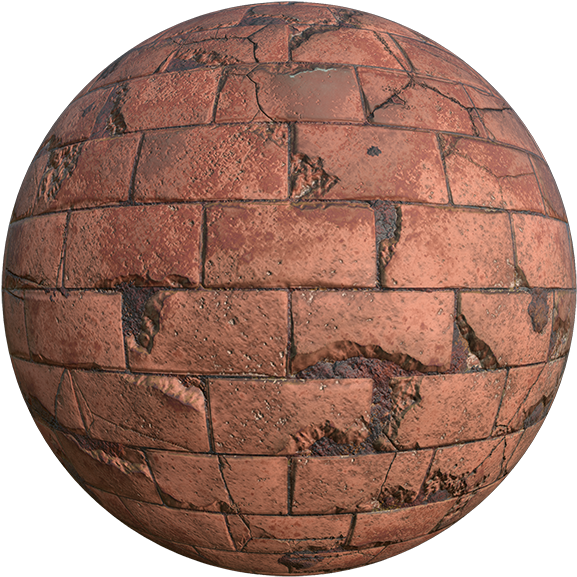 Textured Cobblestone Sphere3 D Model PNG