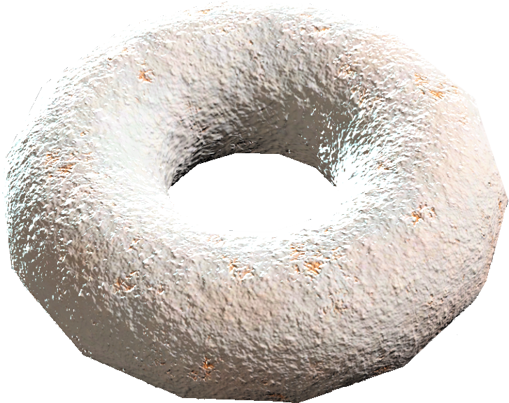 Textured Donut3 D Model.png PNG