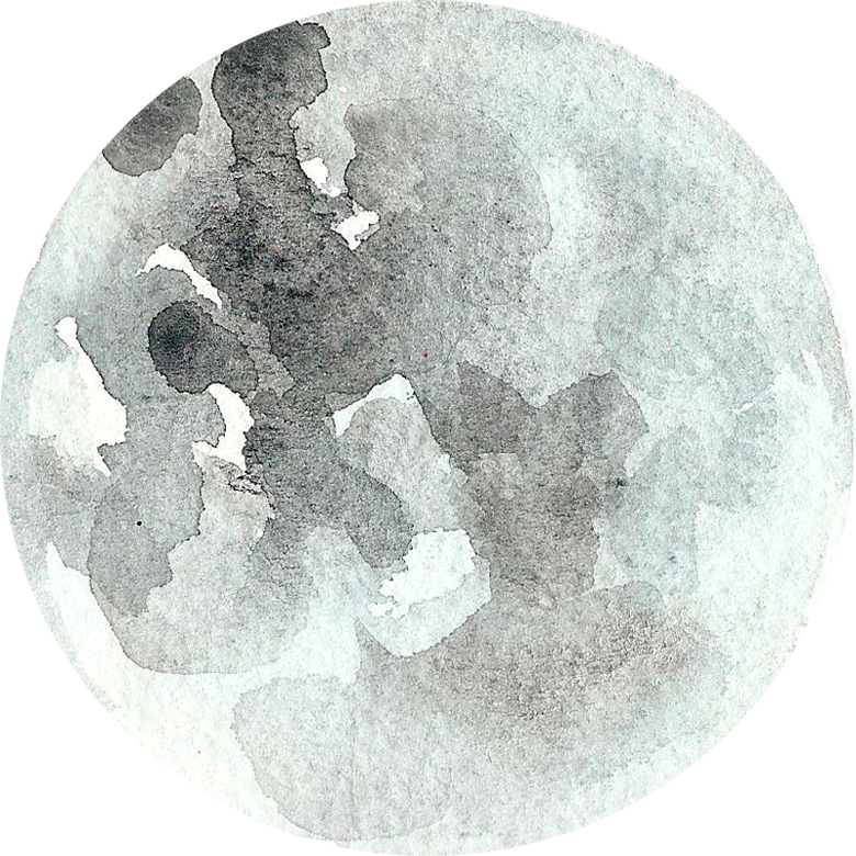 Textured Full Moon Illustration PNG