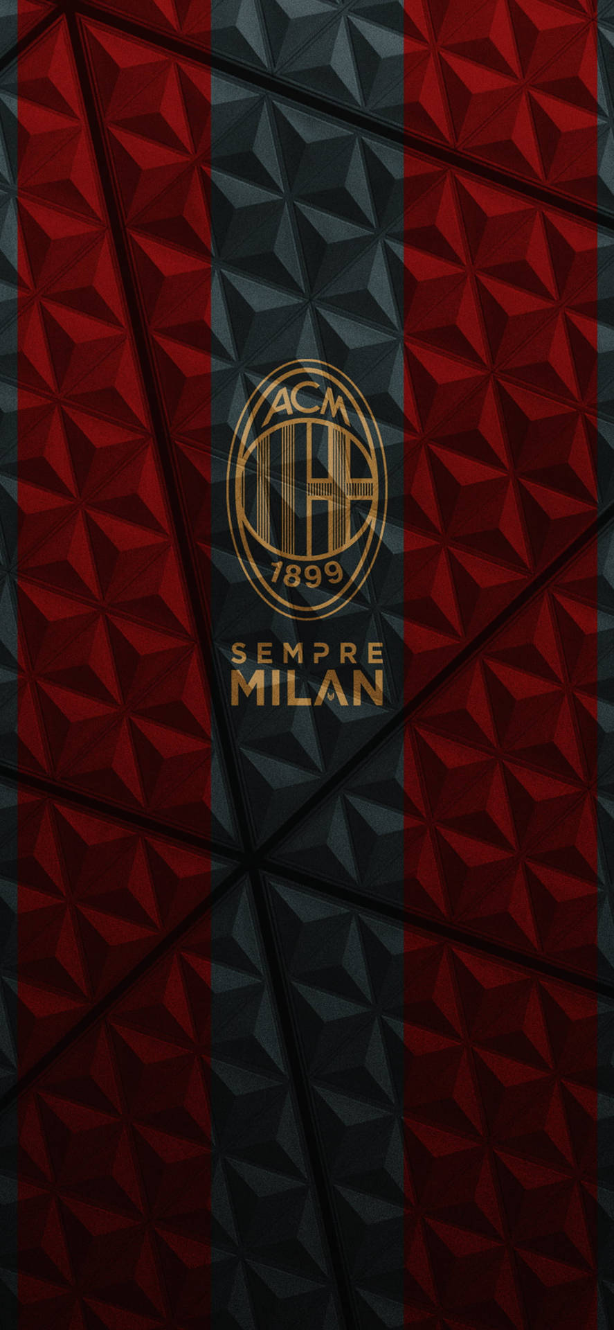 Textured Gold AC Milan Wallpaper