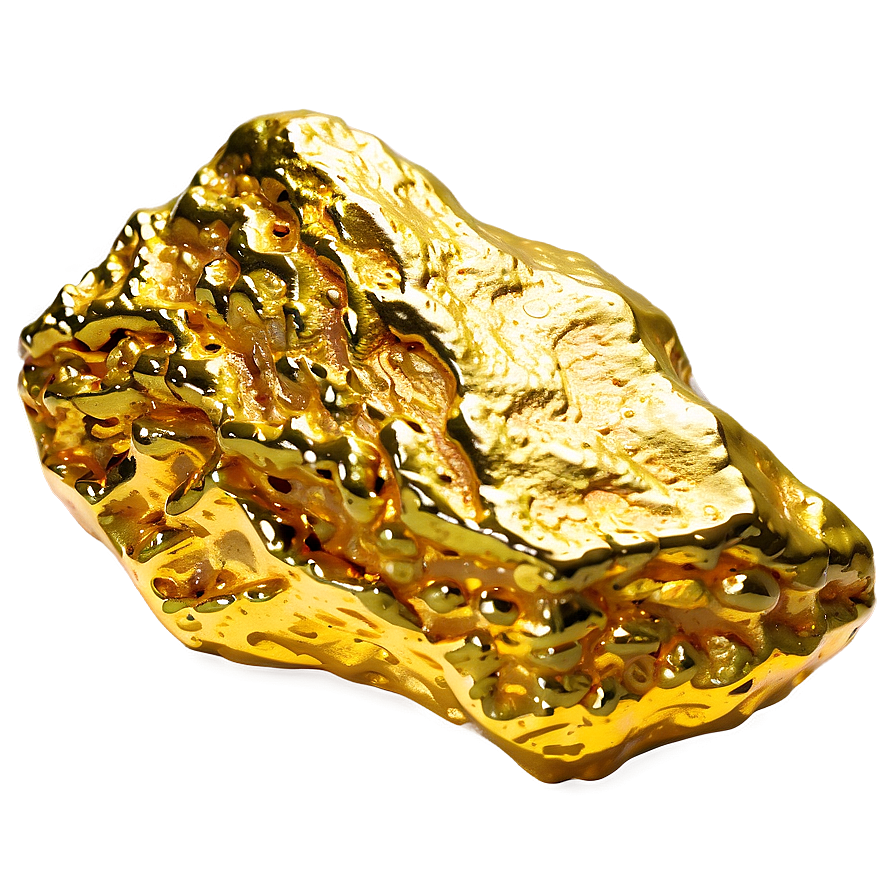 Textured Gold Nugget Png 06132024 PNG