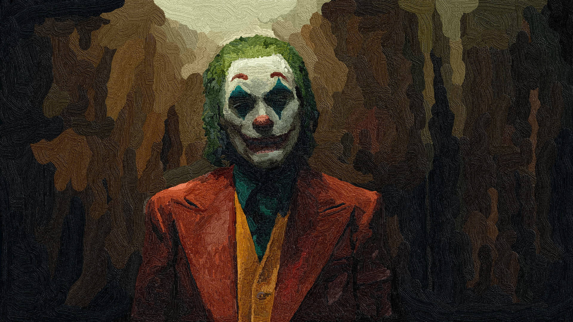 Textured Joker 2020 Painting Wallpaper