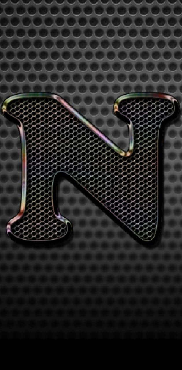 Textured Letter N Initial Wallpaper