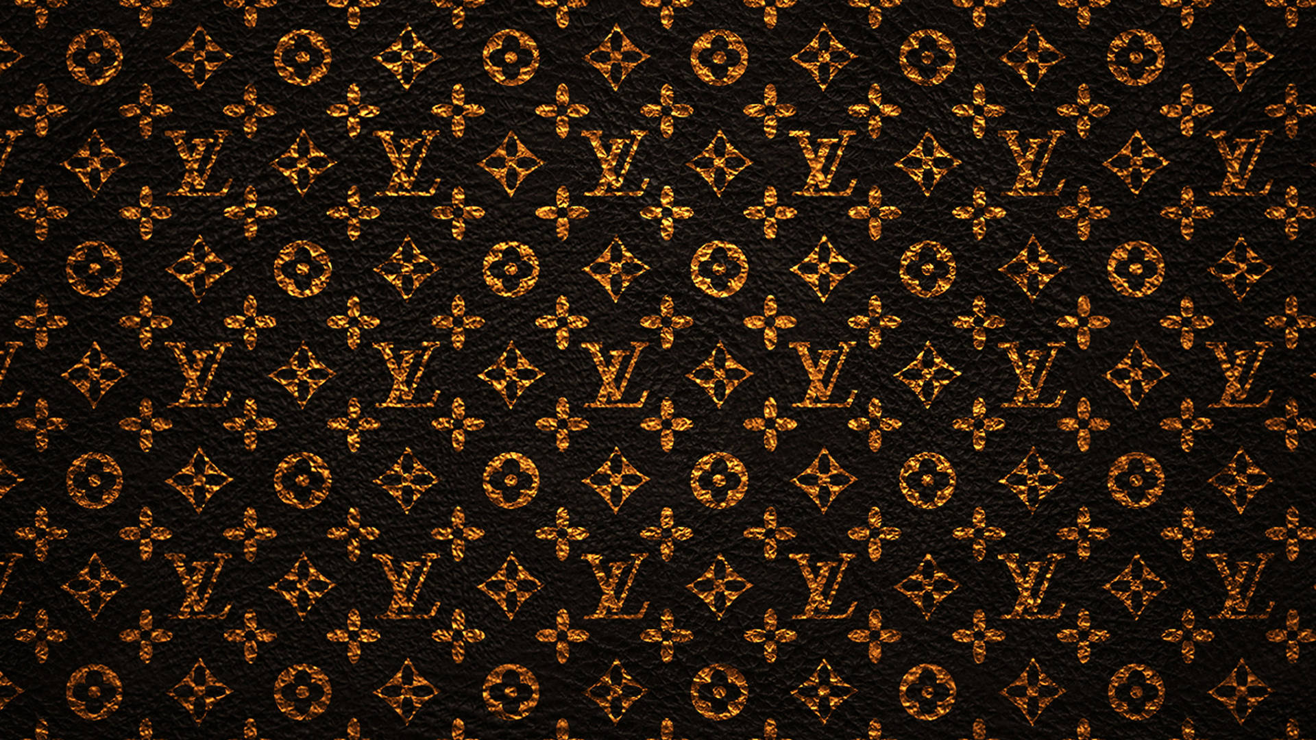Textured LV fashion brand pattern wallpaper.