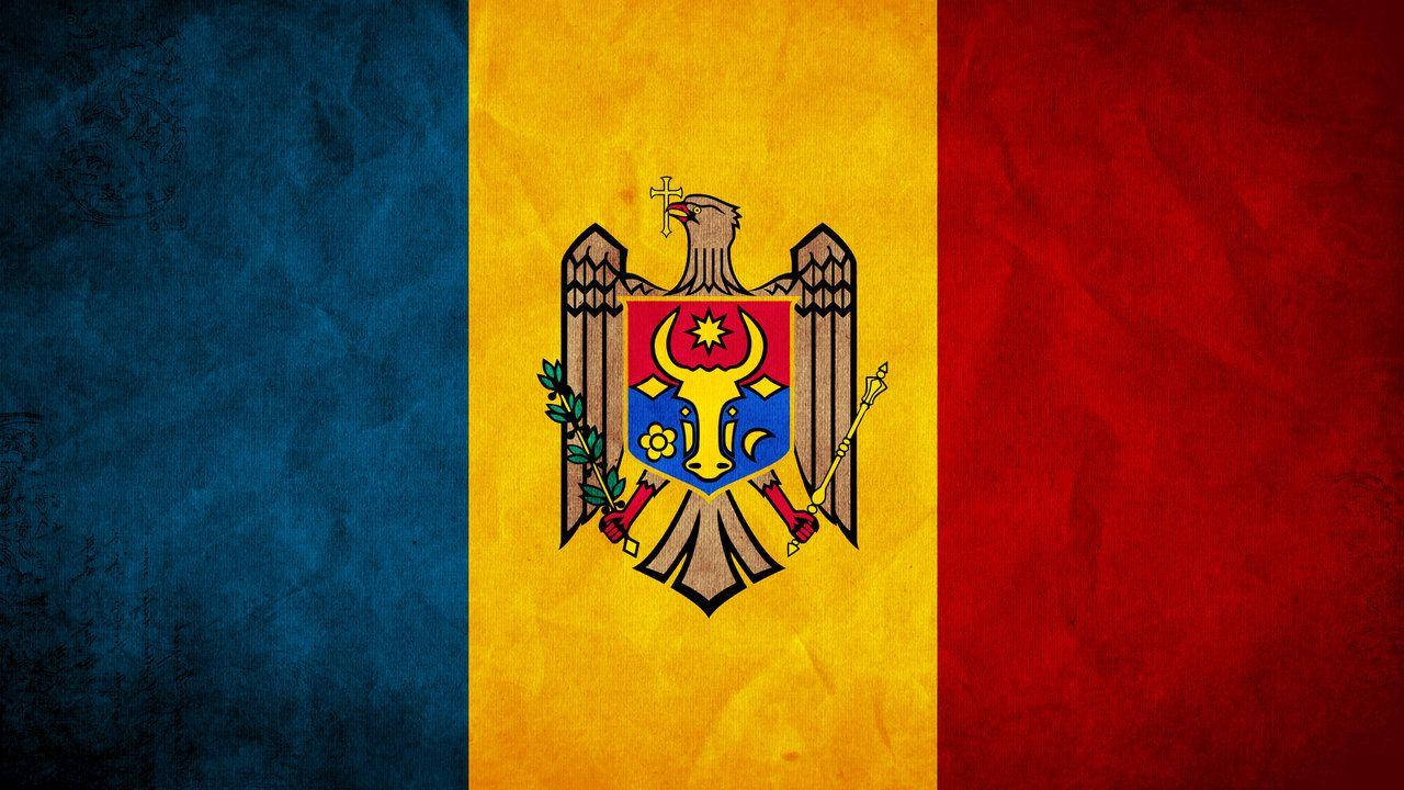 Textured Moldovas Flag Background