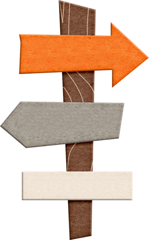 Textured Paper Arrows Direction Signs PNG