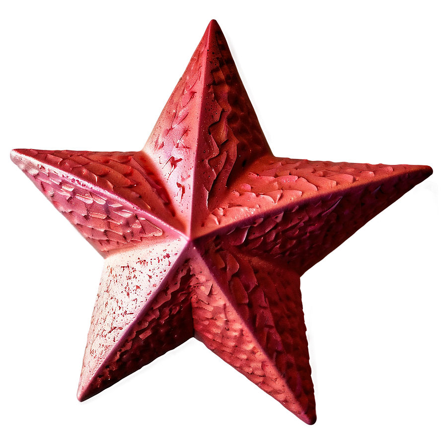 Textured Red Star Png Ycm48 PNG
