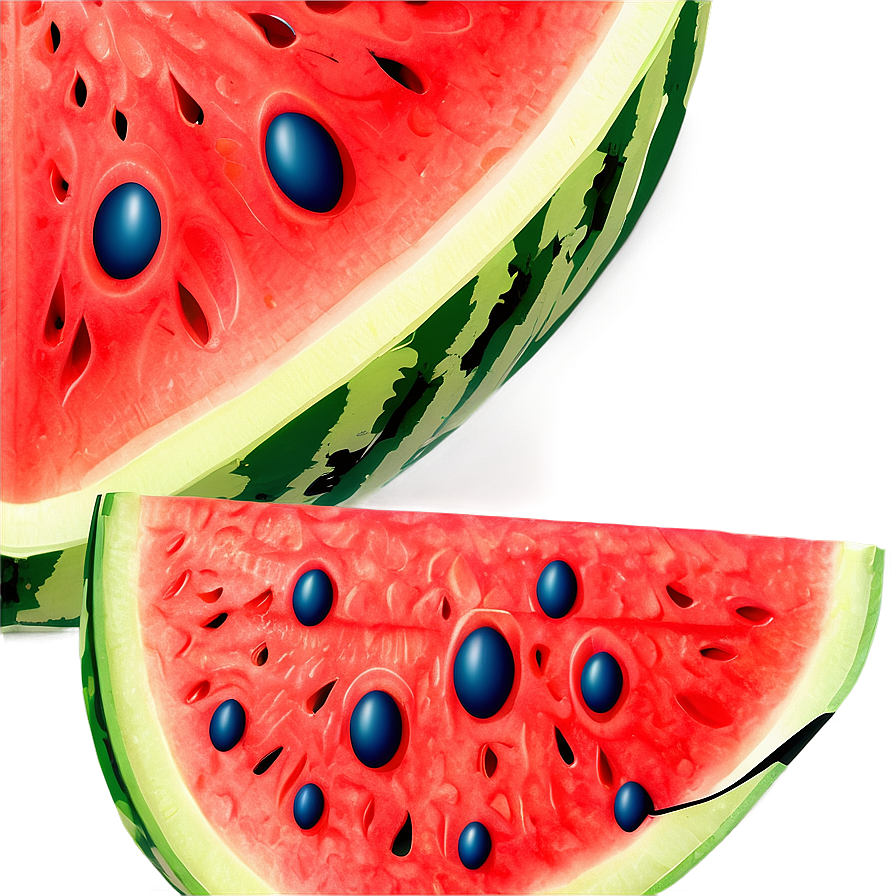 Textured Watermelon Slice Png 06132024 PNG