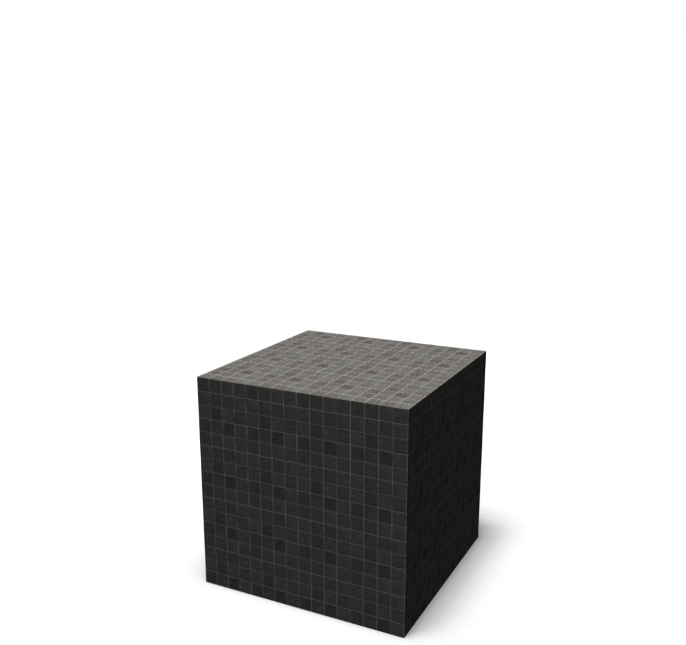 Textured3 D Cubeon Plain Background PNG