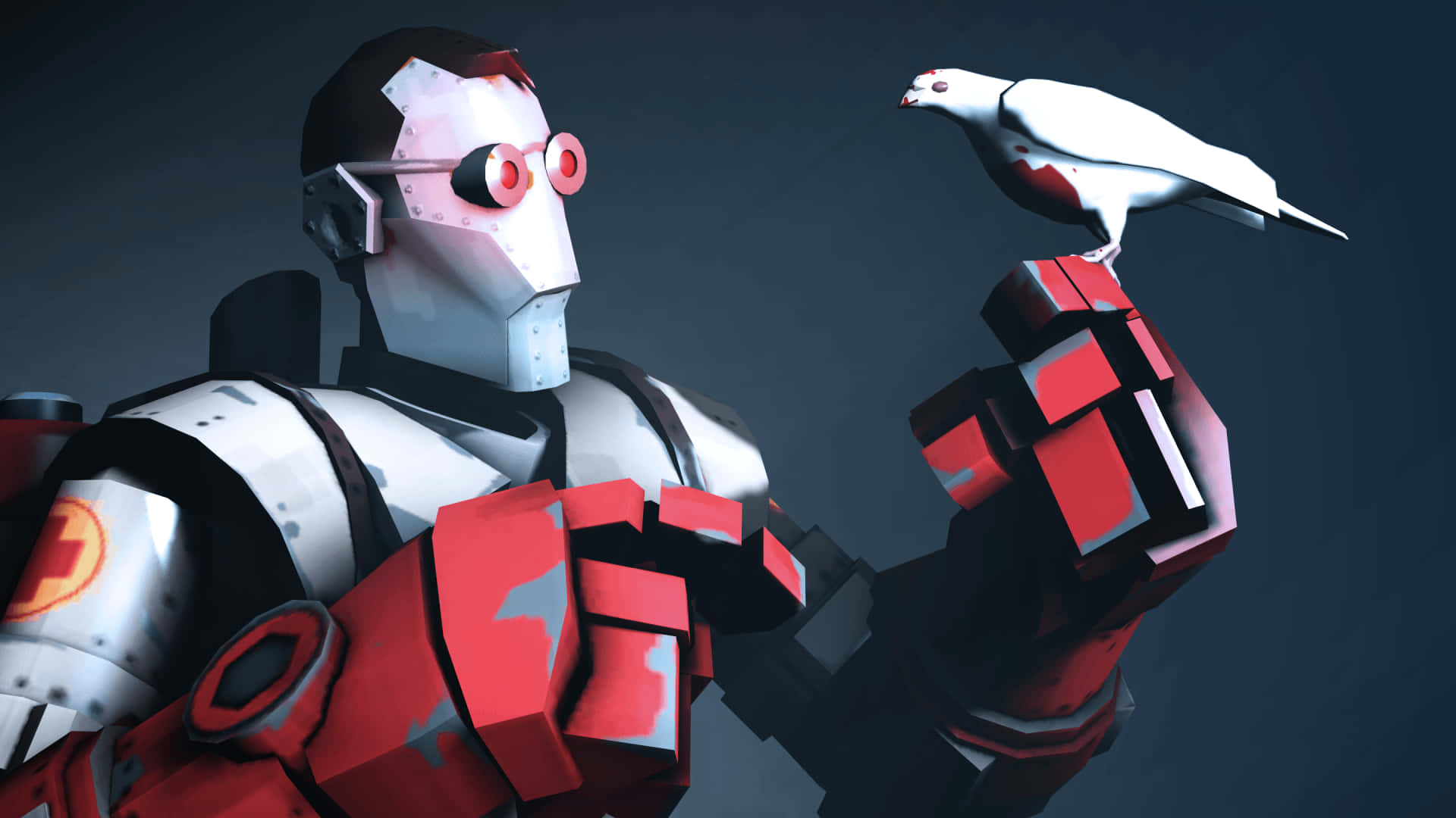 "Holding strong while combating enemies with the medic of Team Fortress 2" Wallpaper