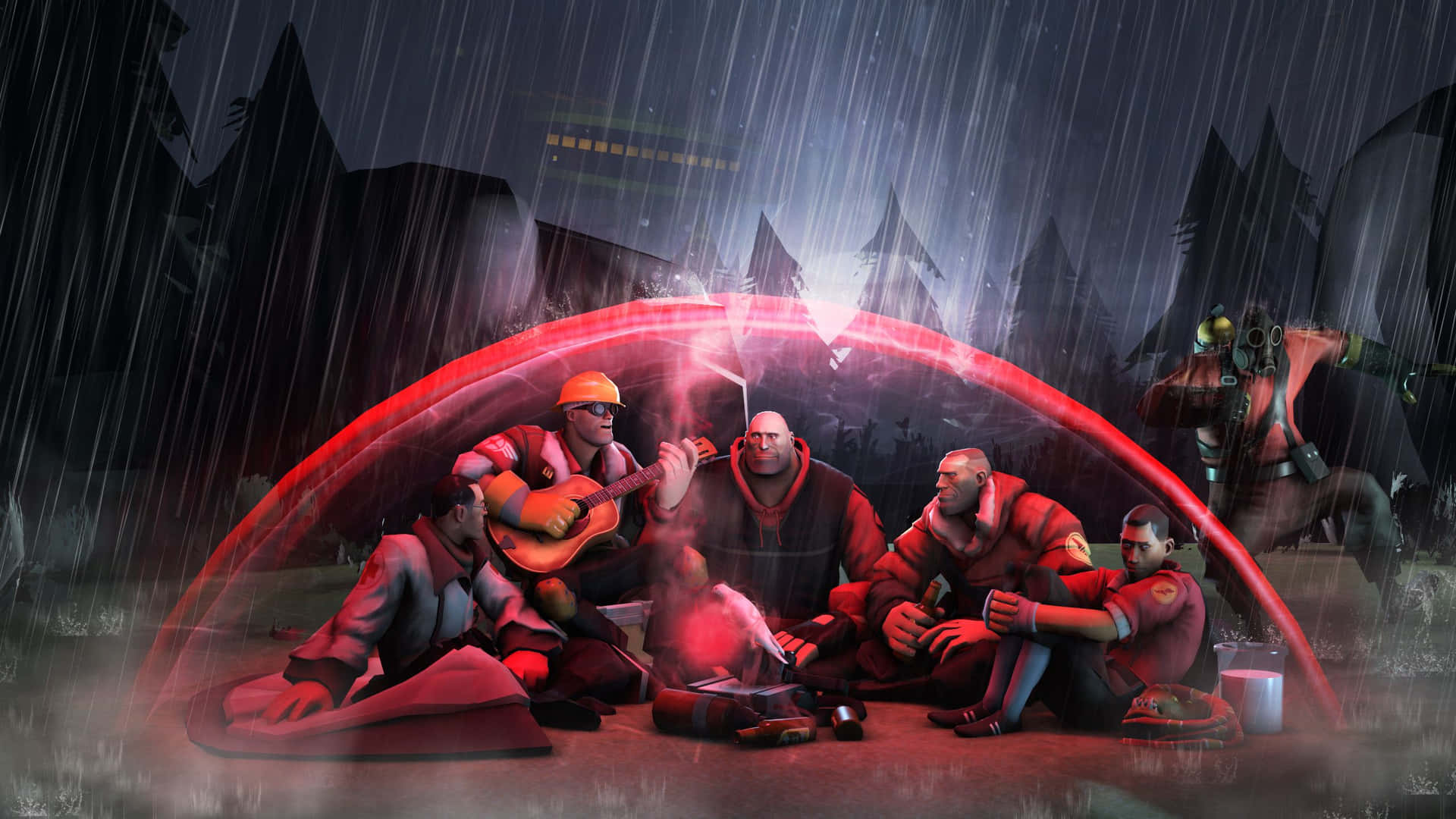 Team Fortress 2 in-game Medic Wallpaper