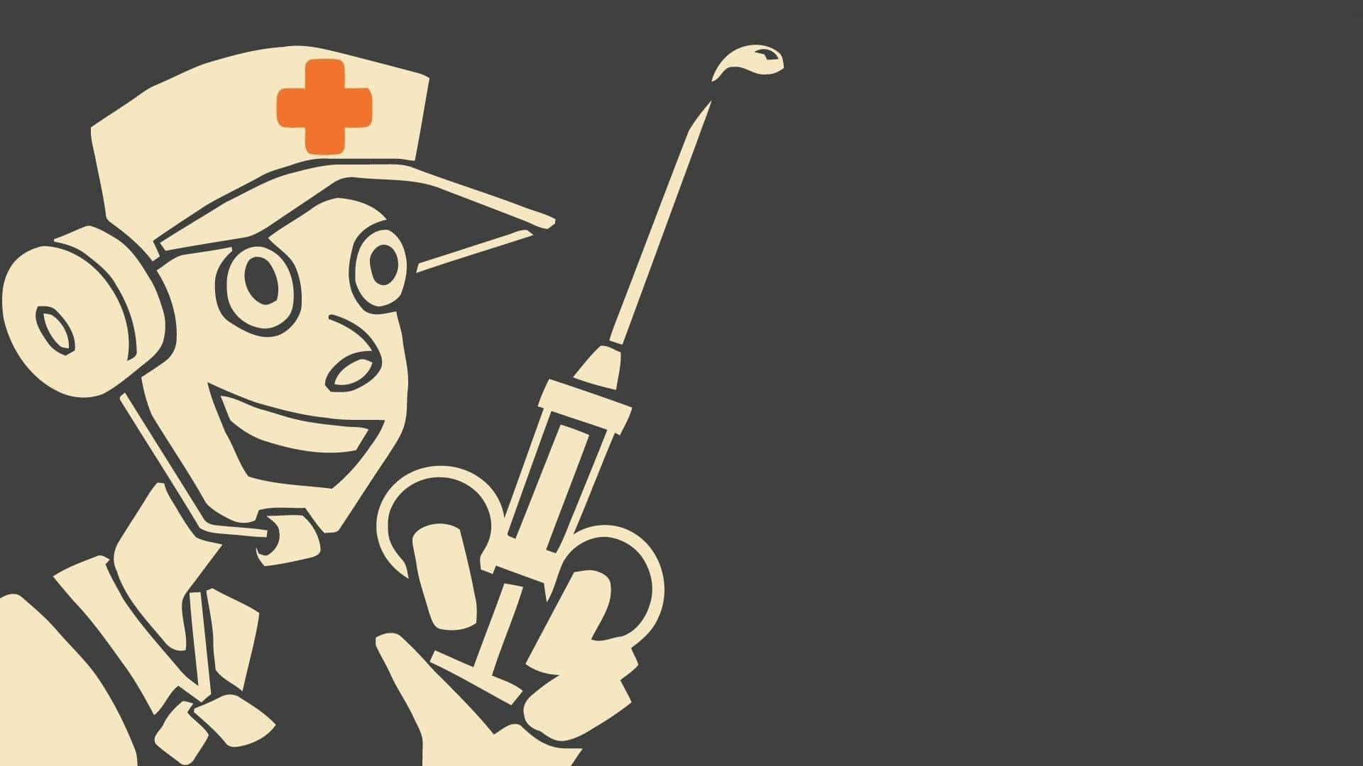 "TF2 Medic - ready to save the day" Wallpaper