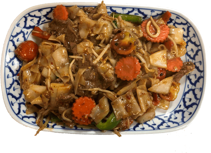 Thai Stir Fried Noodles Dish PNG