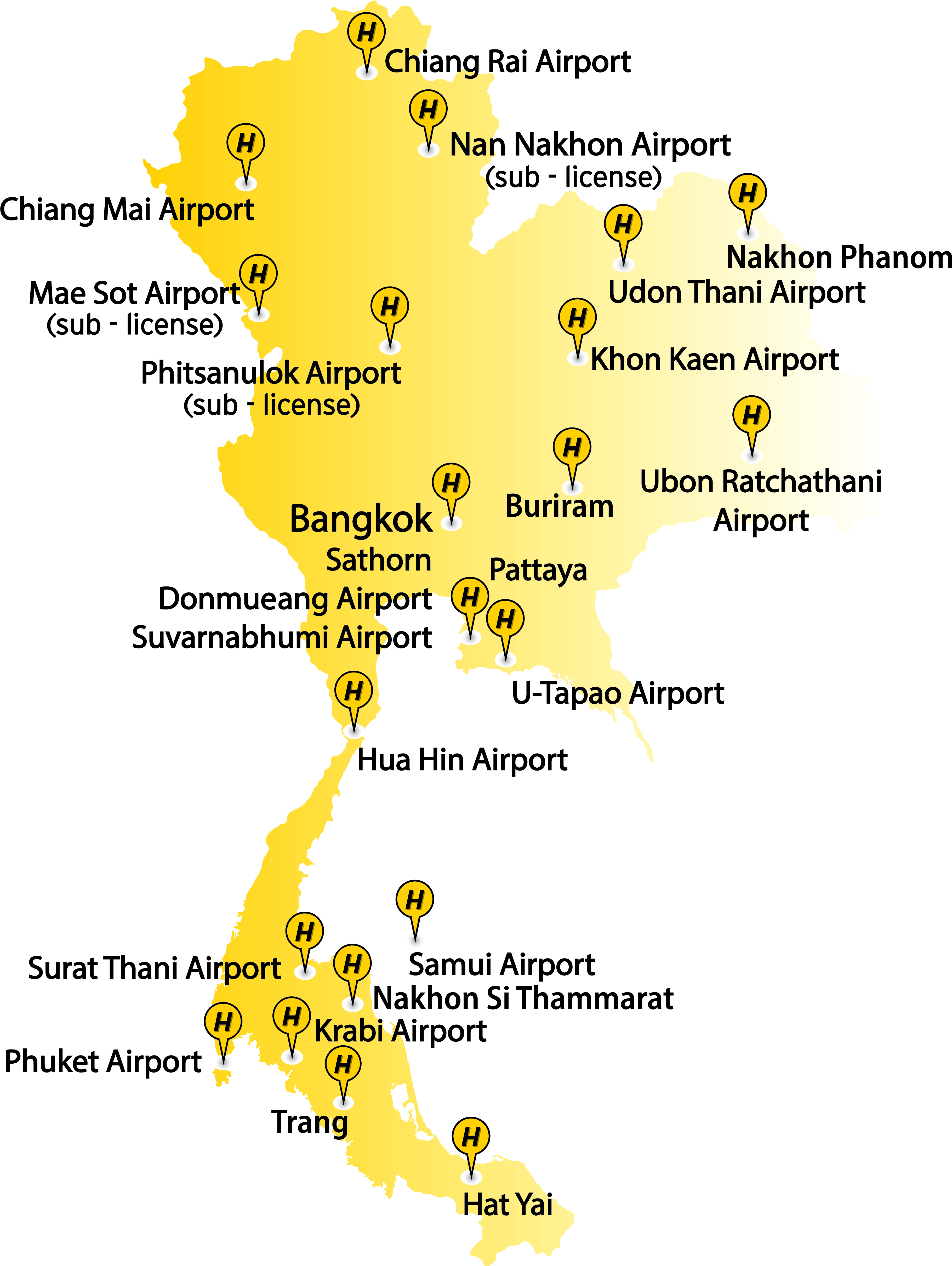 Download Thailand Airport Map | Wallpapers.com