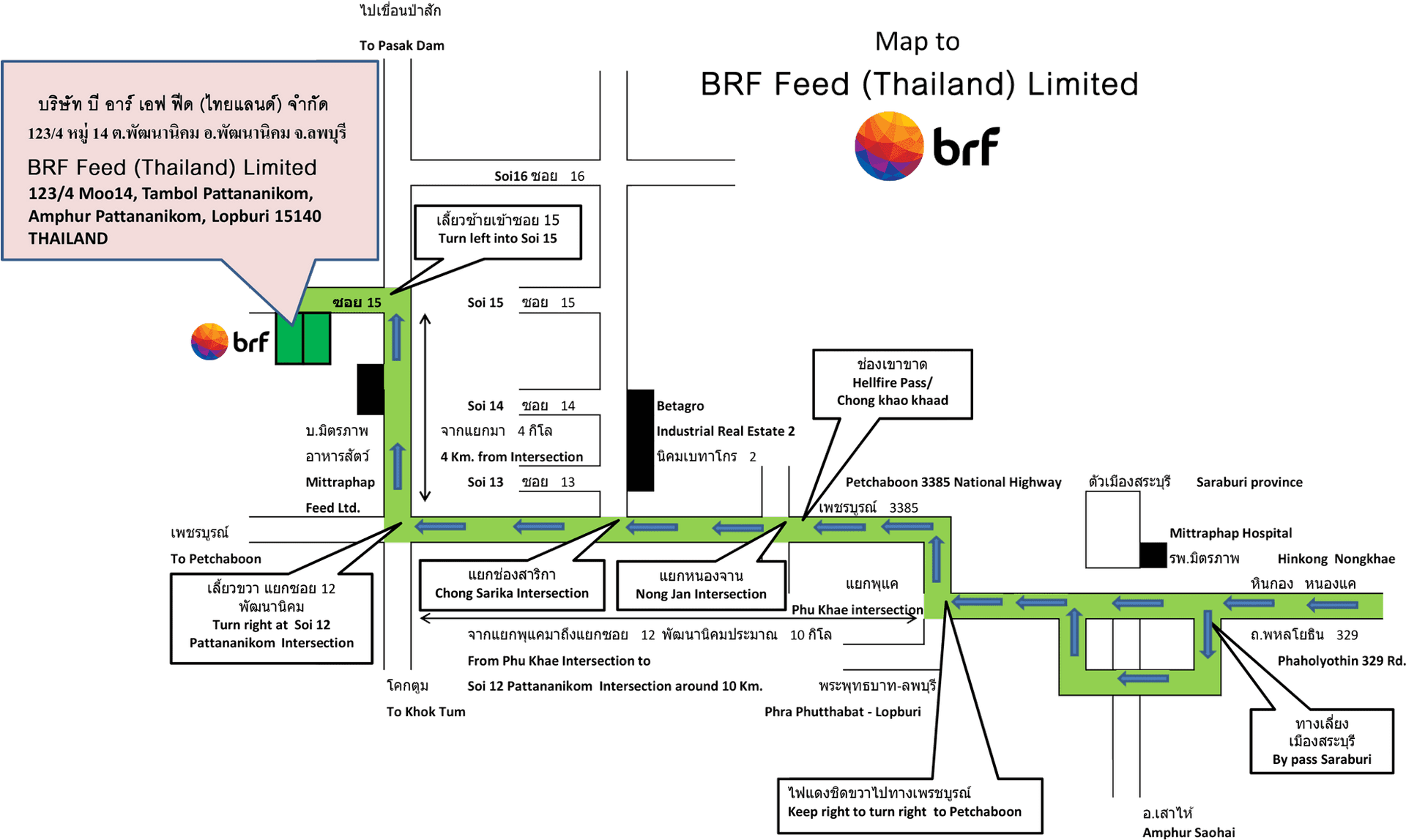 Thailand B R F Feed Location Map PNG