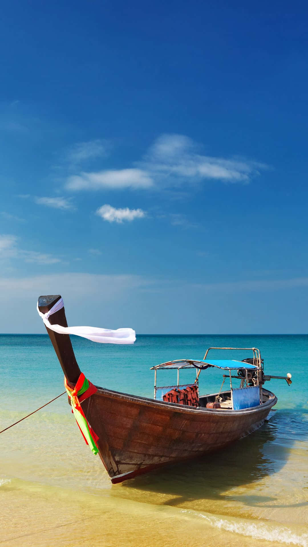 Experimentala Serenidad En La Impresionante Playa De Tailandia Fondo de pantalla